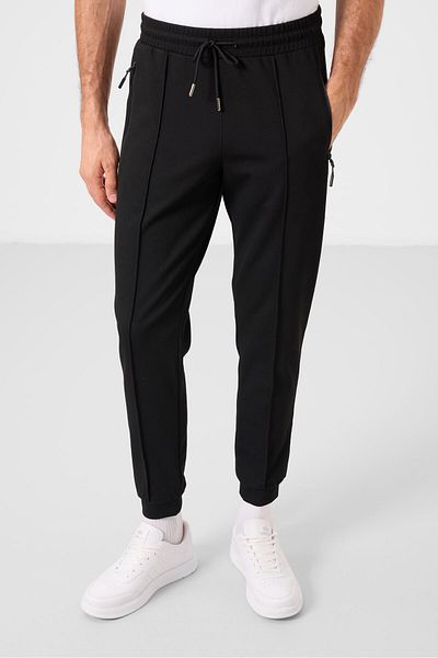 AIR JONES Μαύρο ανδρικό φούτερ Jogger - 82113