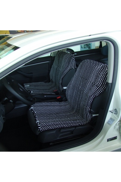 Space Oto Kilim Minder Siyah-beyaz-lacivert Desenli 2 Adet Takım