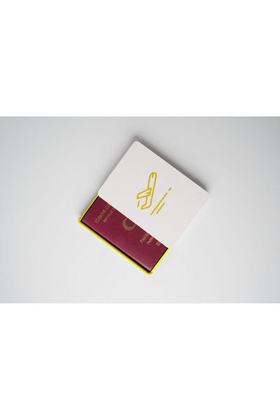Lilys İstanbul Yellow - Passport Storage Box |   Encrypted and Stylish Protection Box – Safe Travel Accessory