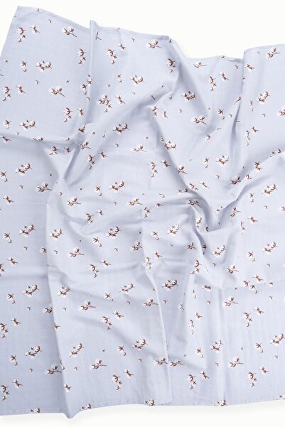 Boumini Muslin Cover 120X120 cm Cotton Patterned Light Blue