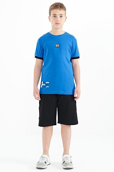 TOMMY LIFE Saks Printed Standard Mold O Neck Boy T-shirt - 11097