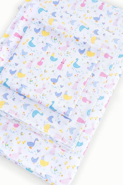 Boumini Colorful Animals Patterned 100% Cotton Baby Bedding Set
