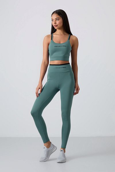 TOMMY LIFE Γυναικείο κοστούμι κολάν Mint Green Stretchy Standard Fit Performance - 95333
