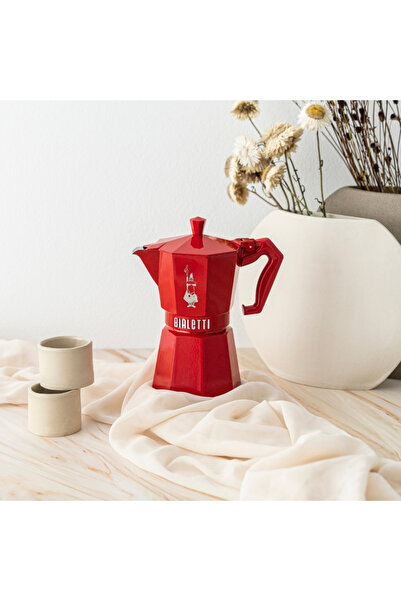 Bialetti Moka Express Excl. Kırmızı 6 Cup