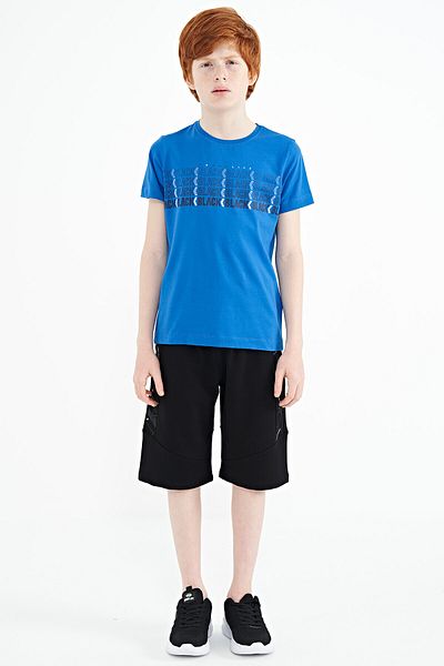 TOMMY LIFE Saks Text Printed O Neck Standard Fit Boy T-shirt - 11149