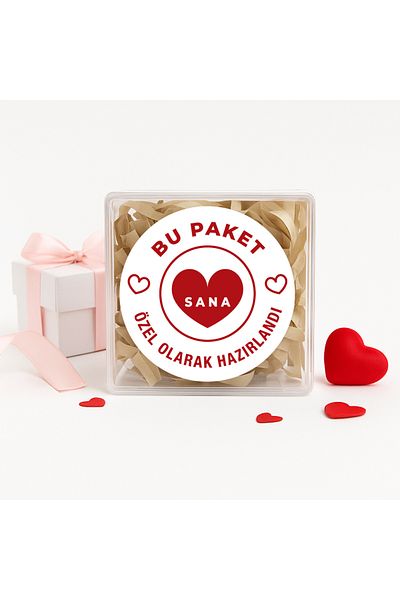 reprodesign This Package is Specially Prepared for You Printed 4 Cm Round Label 24 Pieces No:18