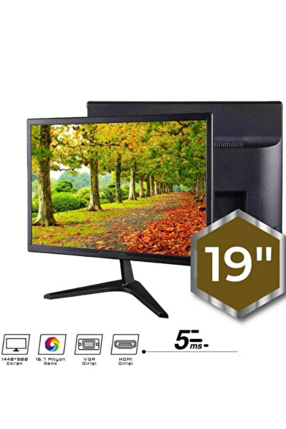 Astakos 🖥️ 19 Inç Hoparlörlü Led Monitör | Hdmı Vga Girişli, 60hz, 5ms, 12v ...