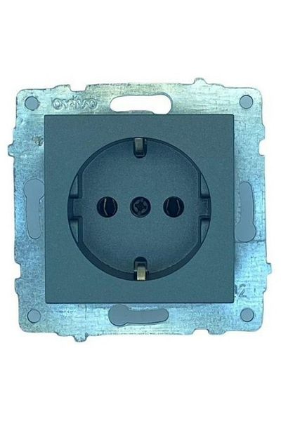 Tenda 4 Pieces of Ovivo Grano Smoked Grounded Socket is Frameless