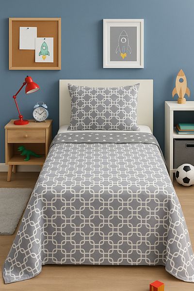 Ceyizza Single Double Sided Quilted Bedspread Set
