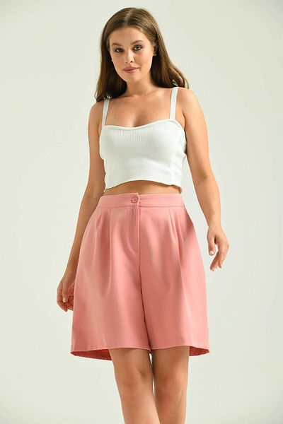 Park Karon Long Powder Colored Basic Women's Shorts