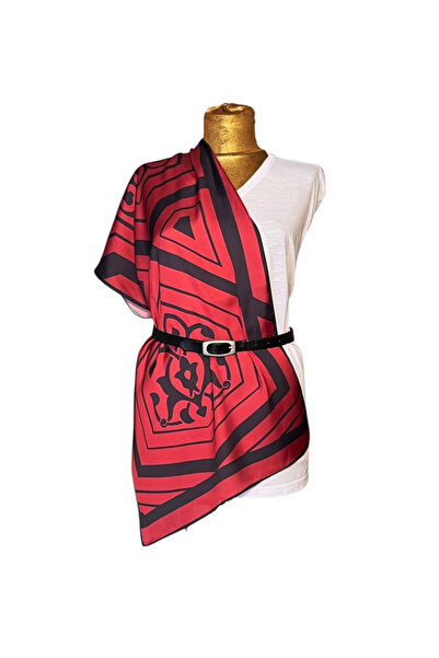 EDİRNE KIRMIZISI Edirne Kırmızısı Fular Muradiye 45*145cm