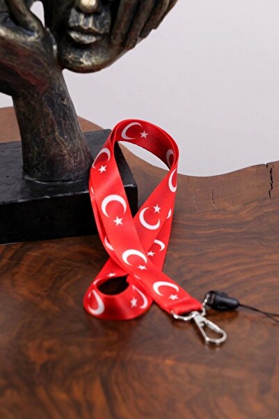 Dioforce حبل رقبة منقوش عليه علم تركيا وحزام هاتف مع جهاز بنمط لا نهائي