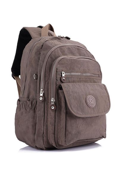 Getcho Bekka Women's Mink Daily Lightweight Multi-Eye Zippered Comfortable Waterproof Backpack