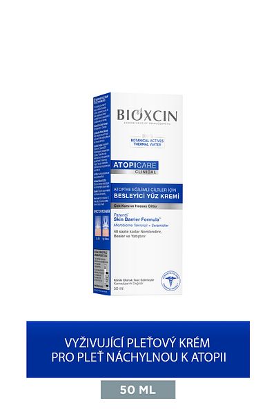 Bioxcin Atopicare Atopy výživný pleťový krém pro pleť se sklonem k atopii 50 ml - mikrobiom, ceramid