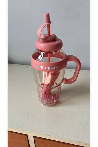 COMPAXE Water Bottle with Straw and Strainer Detox Water Bottle Pp+Pc and Bpa Free