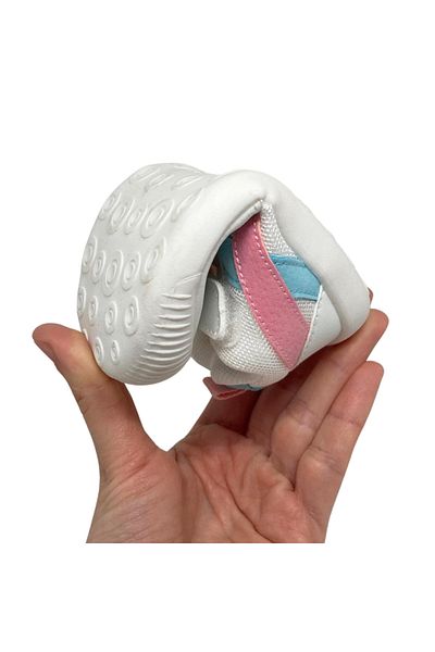 Kidohug Pantofi copii Kidohug, Talpa flexibila pentru primii pasi, Velcro, Foarte usori, Roz
