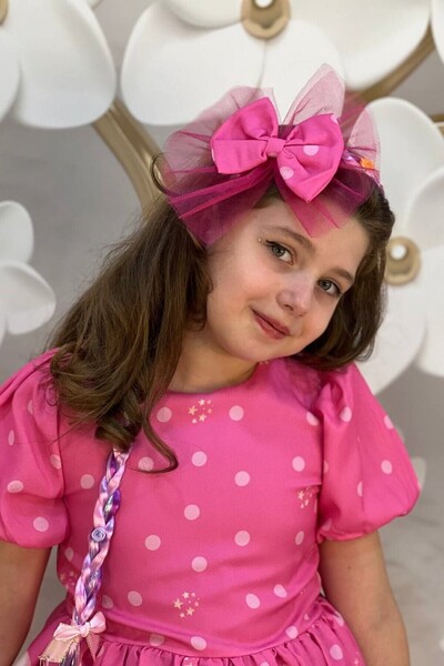 ABİYEKİDS Unicorn Doğumgünü Elbisesi Bayramlık Çocuk Elbise Aby215