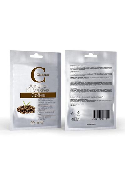 Claderm Clay Mask 20ml Sachet - Coffee