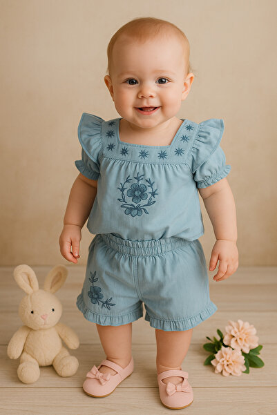 Necix's Nakışlı ikili takım bebek