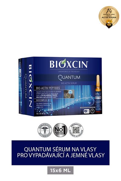 Bioxcin Tratament fiole BIOXCIN Quantum impotriva caderii parului 15 X 6 ml