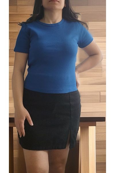 Aslında Look Tricou cu mânecă scurtă cu decolteu și lycra Bady Bluz