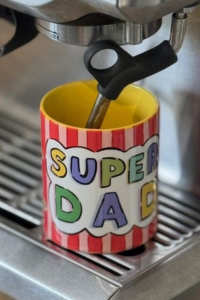 Hello Melody Design "Super Dad" Mug - Fathers Day Gift Original Design 330Cc Digital Printing Porcelain Mug