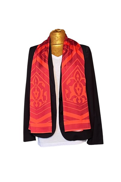 EDİRNE KIRMIZISI Edirne Red Muradiye Scarf 45X145