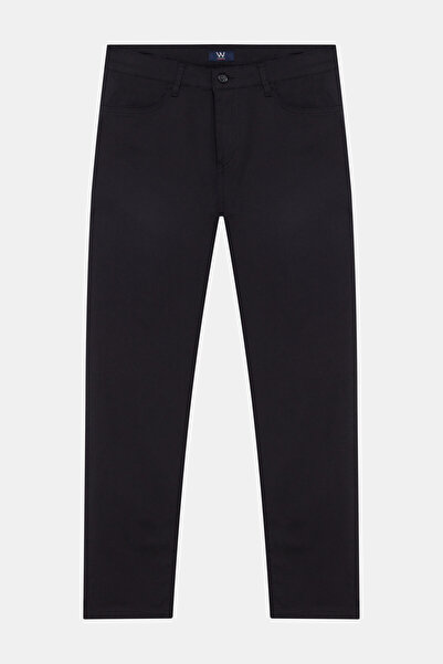 W Collection Black Pipe Leg Sports Pants