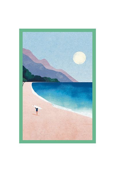 Hi Kami Surf Beach – Nature and Sea Themed Gift Card Postcard |   10X15Cm