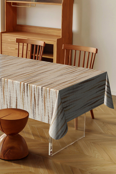 MORLİDO مفرش طاولة قابل للغسل وقابل للمسح، مفرش طاولة صحي من مادة PVC