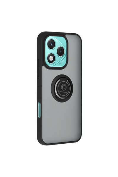 SKYDDAR INNOVATION Case for Honor 400 Lite, Glinth with 360° Magnetic Rotating Ring, Black, sticker set