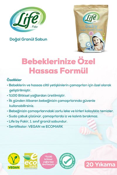 Life by Fakir Natural Baby Granulated Powder Soap 1 Kg