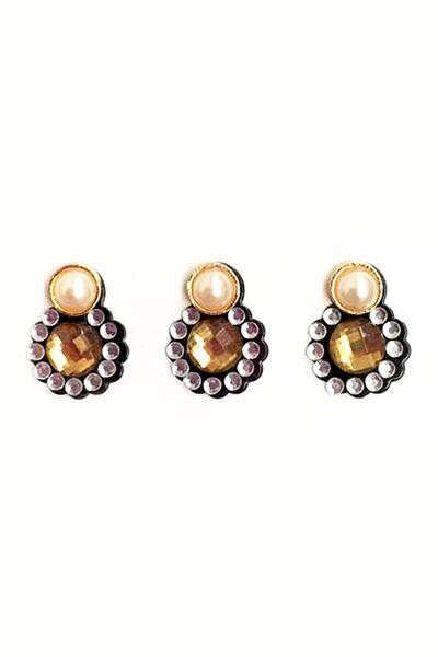 New Obsessions Bindi Incili Yapışkanlı Yüz Taşı 3'lü Paket