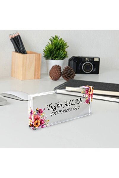 Store Masaüstü İsimlik Masa Üstü İsimlik Akrilik Masa İsimliği Ofis Makam İşy...