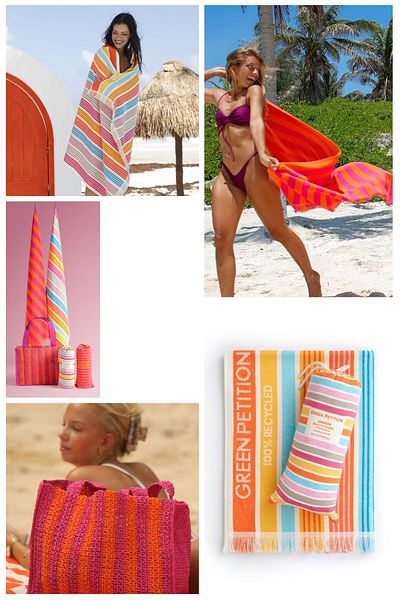 Green Petition Set of 3 – Maris Ruby and Ocean Amazon Toucan Marla Ruby Beach Bag Together in Special Packages