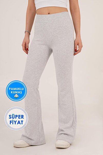 Hipo Trend Elastična talja Uskog kroja Osnovni Sive pantalone
