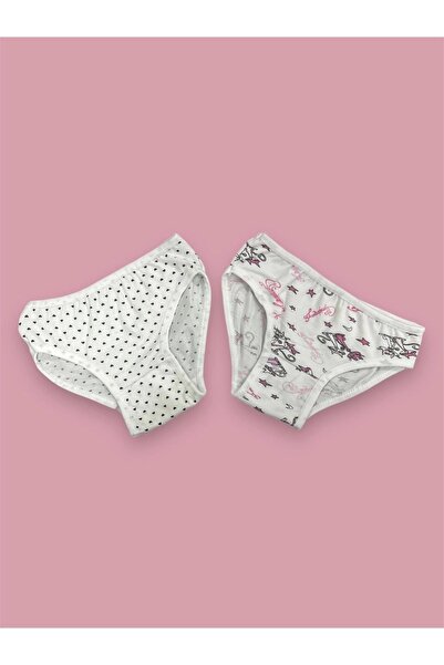 Erdenay Tekstil Karışık Renkli Desenli Kız Çocuk Külot 6'lı