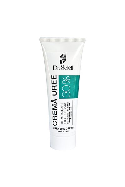 Dr. Soleil Cremă Uree 30% cu Unt de Shea, Ulei de măsline, Aloe Vera și Extract Lavandă, 50 ml