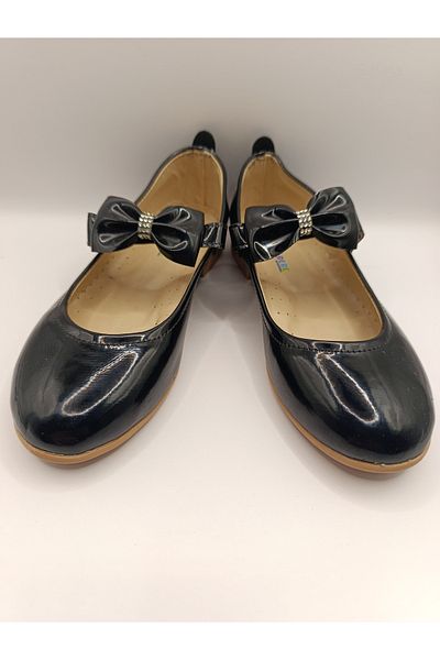 Bukond Girl's Patent Leather Non-Slip Sole Ballerinas