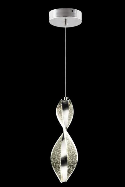 İstanbul Avize İstanbul Avize Mars Tekli Gümüş Led 3 Renk Modern Ledli Avize