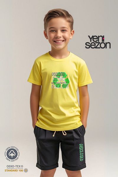 TRİLİYA Triliya Cotton Unisex Children's Capri Set (with Pocket & Lanyard, 3-12 Years)