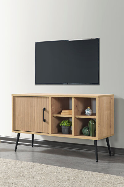 Evmo Home 3110 Şile ( METAL AYAKLI METAL KULPLU ) 100 Cm Tv Ünitesi - Yunus Safir