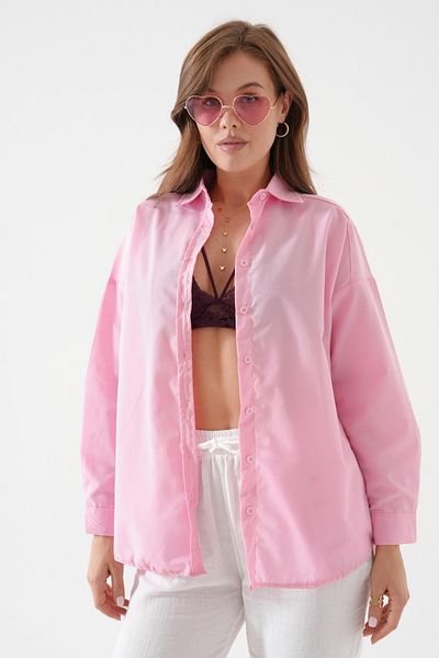 QAWWA Tendințe pentru femei și îmbrăcăminte casual oversize și cămăși din bumbac