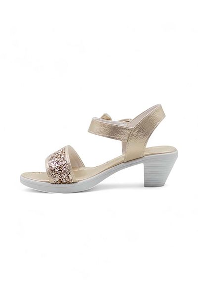 Shoes Varkan Heel Girl Sandals Gold