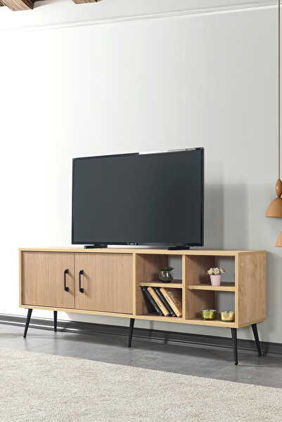 Evmo Home 3610 Şile ( METAL AYAKLI METAL KULPLU ) 160 Cm TV Ünitesi - Yunus S...