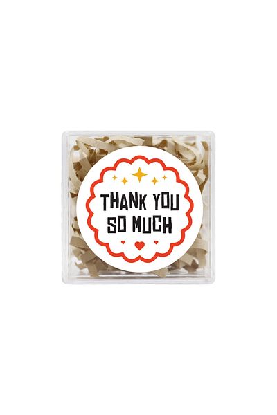 reprodesign Thank You So Much Printed 4 Cm Round Sticker 24 Pieces