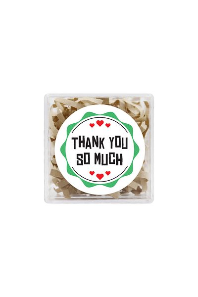 reprodesign Thank You So Much Printed 4 Cm Round Sticker 24 Pieces