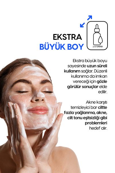 Puravera 3X Effective Salicylic Acid Soap Anti Acne with Anti-Acne Serum Effect
