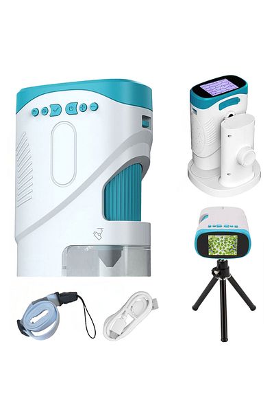 OEM Microscop si telescop digital 2-in-1 portabil, ecran LCD 2 inch, Zoom 1000X, camera HD foto/video