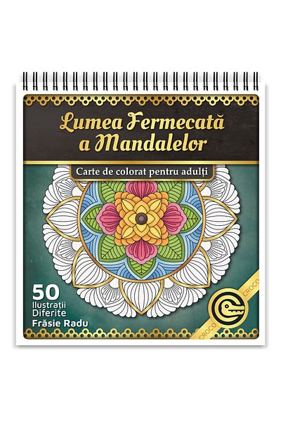 OEM Adult Coloring Book, The Enchanted World of Mandalas, 50 Antistress Illustrations